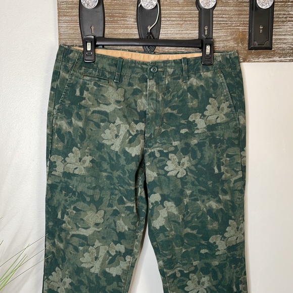 GAP Mens Green Floral Print Lived In Slim Fit Pant Size 32 - Picture 3 of 8